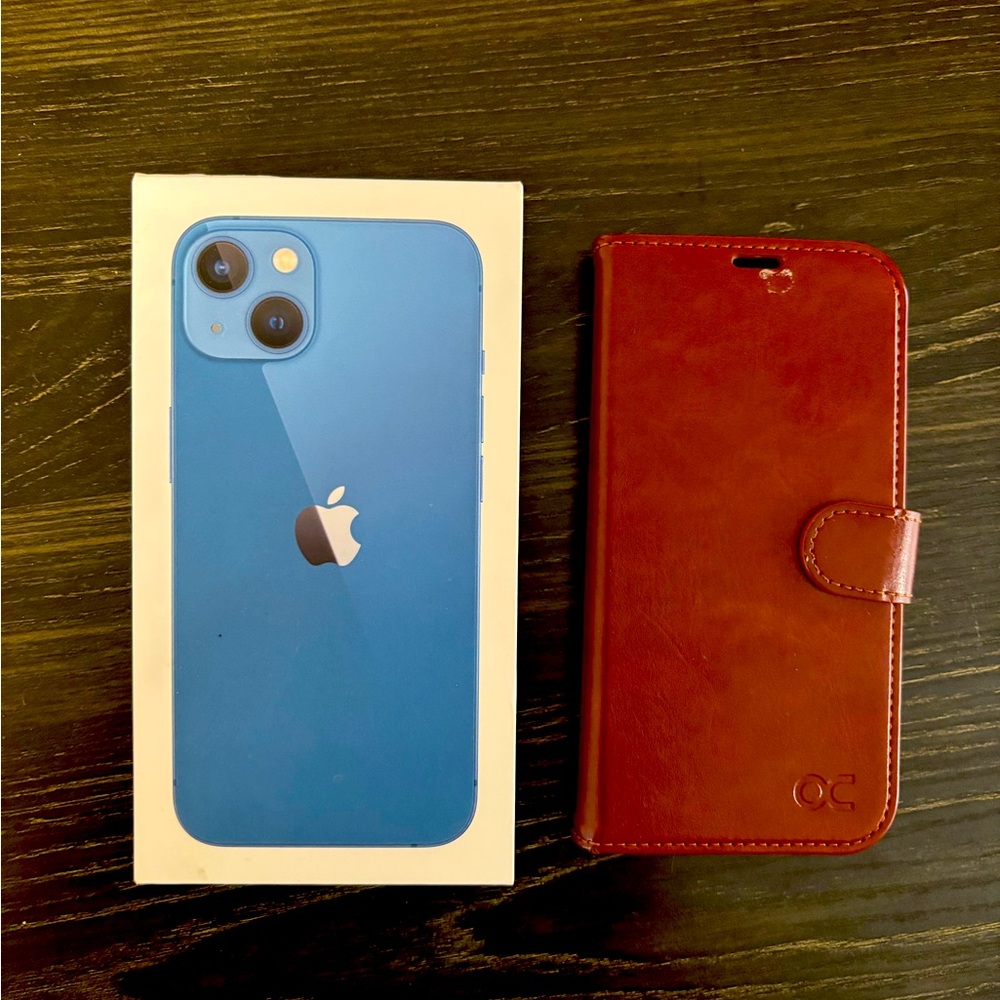 Iphone 13 unlocked like new with charger and case.